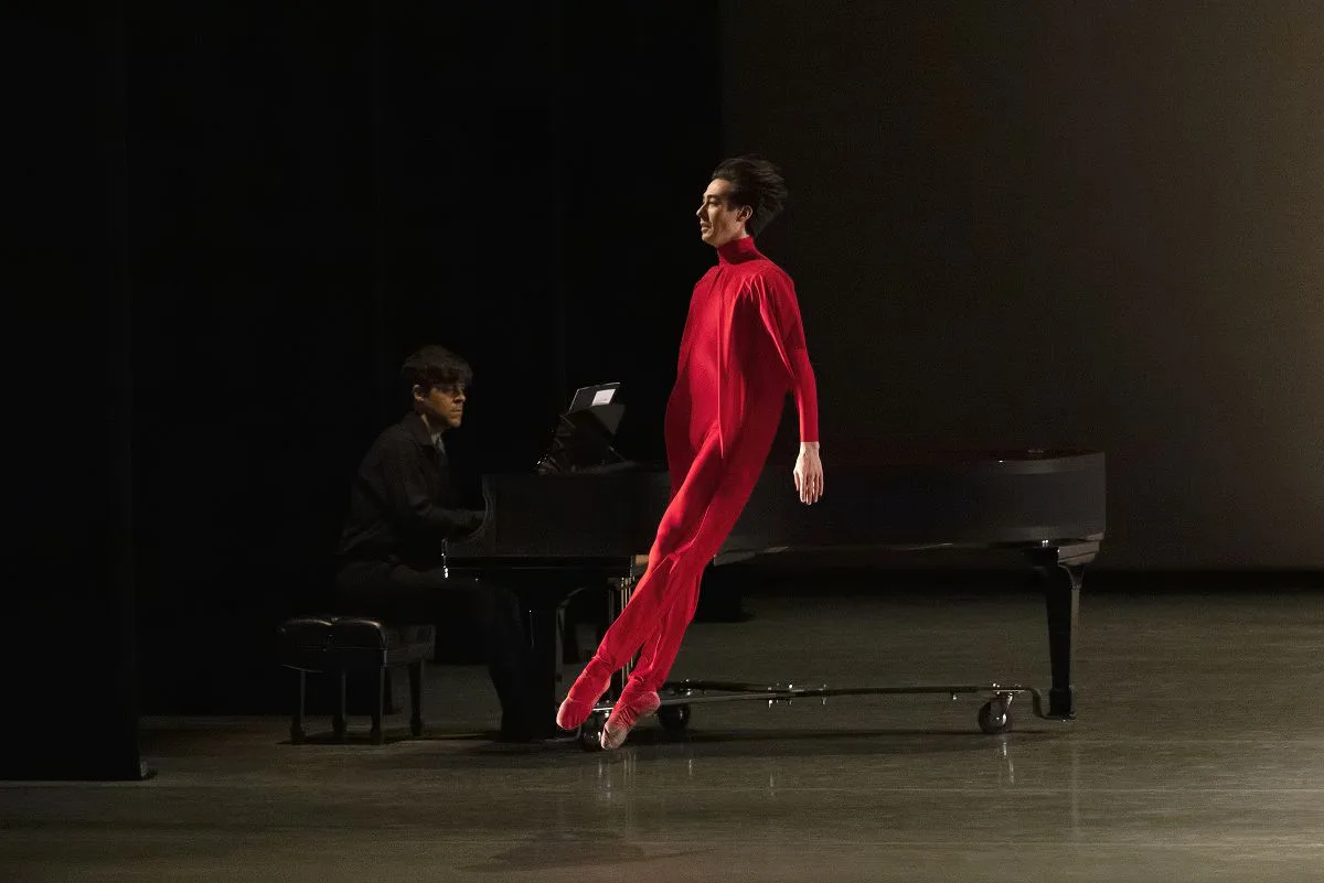 Daniel Applebaum with pianist Stephen Gosling of New York City Ballet in Pam Tanowitz Gustave Le Gray No. 1. Photo by Erin Baiano jpg Daniel Applebaum with pianist Stephen Gosling of New York City Ballet in Pam Tanowitz’ Gustave Le Gray No. 1. Photo by Erin Baiano