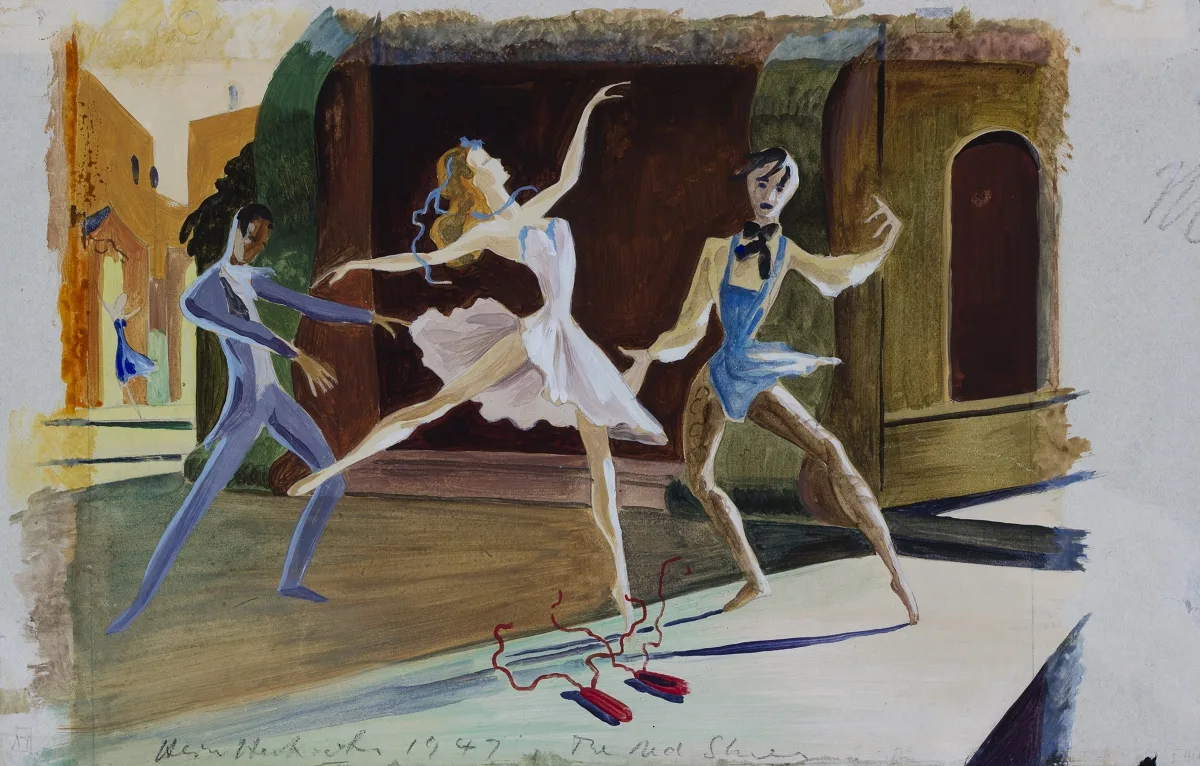 Hein Heckroth production design for the ballet in THE RED SHOES 1948 © ITV Estate of Hein Heckroth source BFI National Archive jpg Hein Heckroth production design for the ballet in THE RED SHOES (1948) (©) ITV Estate of Hein Heckroth_ source BFI National Archive