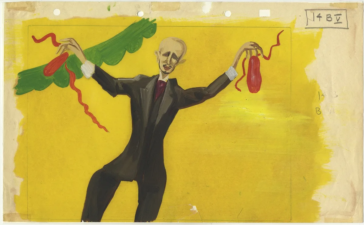 Storyboard design by Ivor Beddoes for THE RED SHOES 1948 © ITV Estate of Ivor Beddoes BFI National Archive jpg Storyboard design by Ivor Beddoes for THE RED SHOES (1948) © ITV Estate of Ivor Beddoes_ BFI National Archive