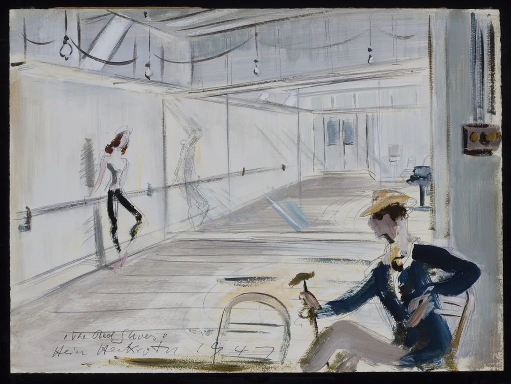 Unrealised production design by Hein Heckroth for THE RED SHOES 1948 © ITV Hein Heckroth estate Source BFI National Archive jpg Unrealised production design by Hein Heckroth for THE RED SHOES (1948) ©) ITV Hein Heckroth estate Source - BFI National Archive