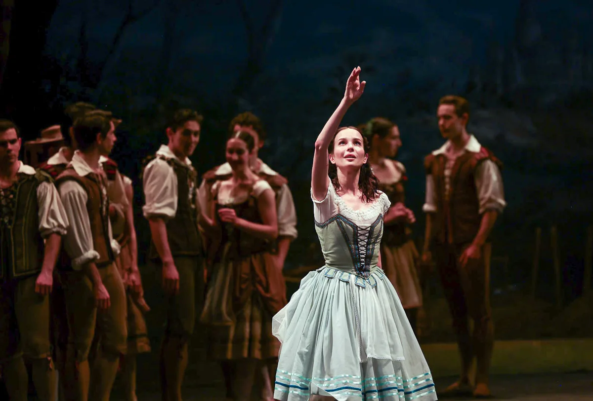 Giselle English National Ballet with Katja Khaniukova as Giselle and Aitor Arrieta as Albrecht photo by Dasa Wharton 2024 2 jpg Giselle - English National Ballet with Katja Khaniukova as Giselle and Aitor Arrieta as Albrecht, photo by Dasa Wharton 2024 - 2