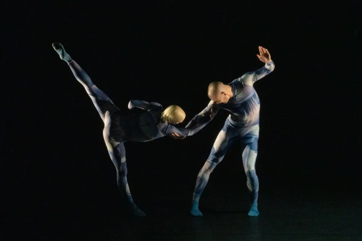 Wayne McGregors UniVerse A Dark Crystal Odyssey Company Wayne McGregor Jordan James Bridge Rebecca Bassett Graham Royal Opera House London 2023 Photo credit Andrej Uspenski 1 jpg Wayne McGregor's UniVerse A Dark Crystal Odyssey, Company Wayne McGregor (Jordan James Bridge, Rebecca Bassett-Graham), Royal Opera House, London (2023), Photo credit Andrej Uspenski (1)