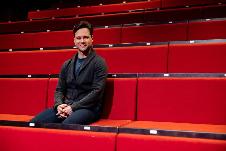 Alexander Campbell in the RAD’s Aud Jebsen Studio Theatre. Photo by Cesare De Giglio