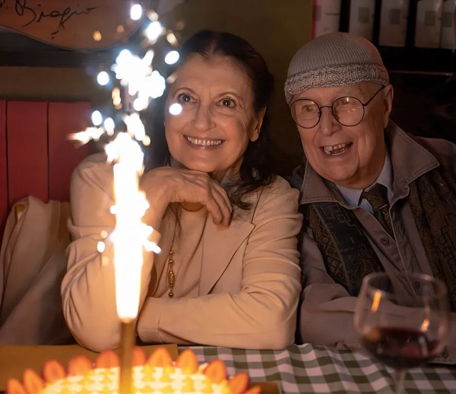 Beppe Menegatti and Carla Fracci on his 90th birthday photo Graham Spicer Beppe Menegatti and Carla Fracci on his 90th birthday, photo Graham Spicer