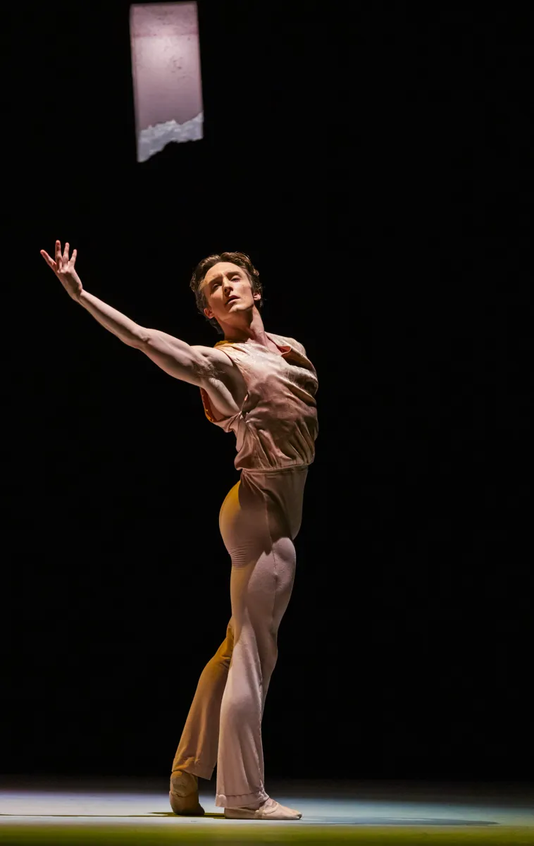 Joshua Junker in Kyle Abrahams The Weathering The Royal Ballet photo by Tristram Kenton 2024 Joshua Junker in Kyle Abraham's The Weathering, The Royal Ballet, photo by Tristram Kenton 2024