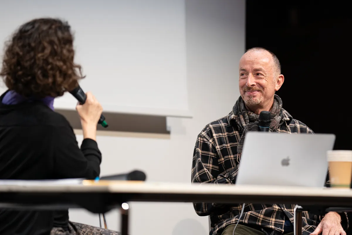 Adam Benjamin talking to Monica Morselli Danza senza limiti 2024 photo Graham Spicer 9 Adam Benjamin talking to Monica Morselli, Danza senza limiti 2024, photo Graham Spicer-9