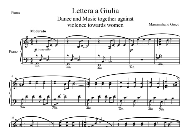 Massimiliano Greco 'Lettera a Giulia'