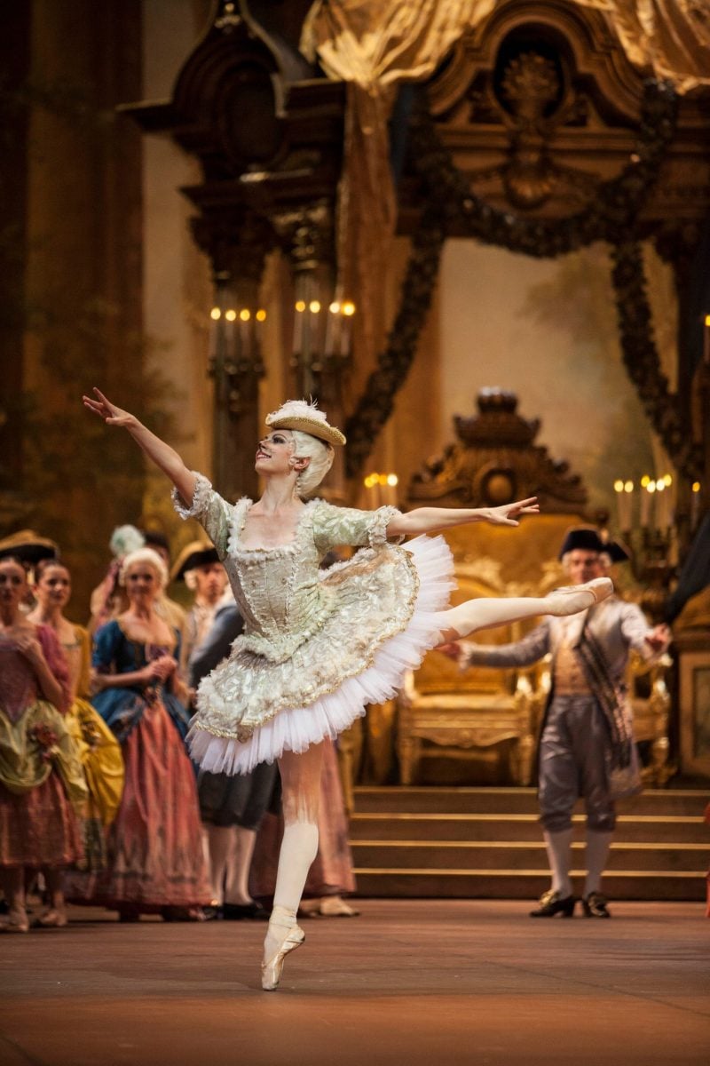 Antonella Luongo as the White Cat in Sleeping Beauty at La Scala, 2007, photo by Marco Brescia