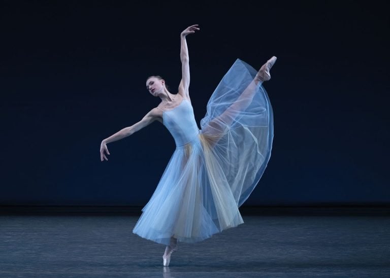 Miriam Miller in George Balanchine’s Serenade. Photo credit Erin Baiano