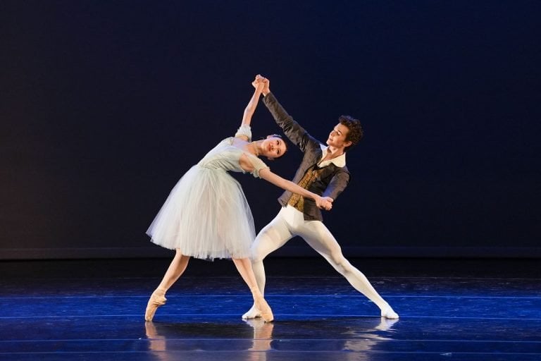 Birthday Variations pas de deux by Gerald Arpino, featuring Sooha Park and Max Barker. Photo by Emma Zordan