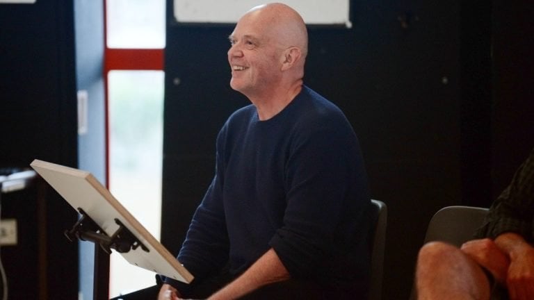 Kim Brandstrup during rehearsals in 2023 of Breaking Bach