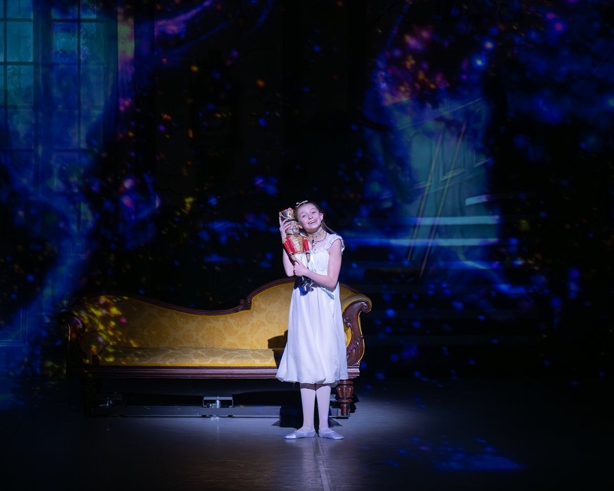 Delilah Wiggins as Clara in Aaron S. Watkin and Arielle Smiths Nutcracker c Photography by ASH Delilah Wiggins as Clara in Aaron S. Watkin and Arielle Smith’s Nutcracker (c) Photography by ASH