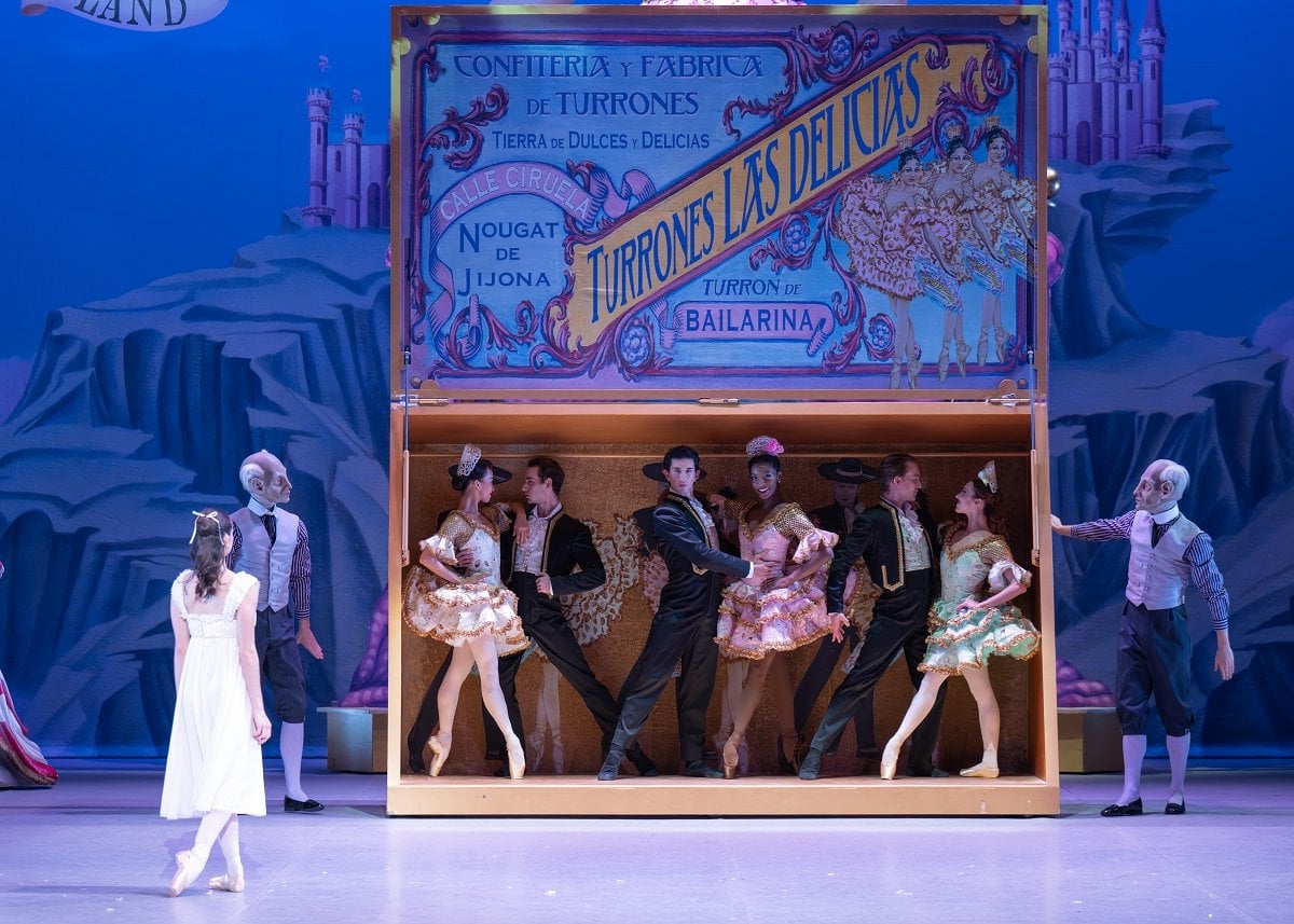 English National Ballet dancers as Turron in Aaron S. Watkin and Arielle Smiths Nutcracker c Photography by ASH English National Ballet dancers as Turron in Aaron S. Watkin and Arielle Smith’s Nutcracker (c) Photography by ASH