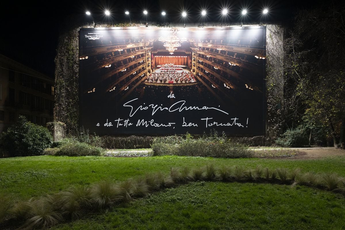 The 2021 Welcome Back billboard The 2021 Giorgio Armani Welcome Back billboard