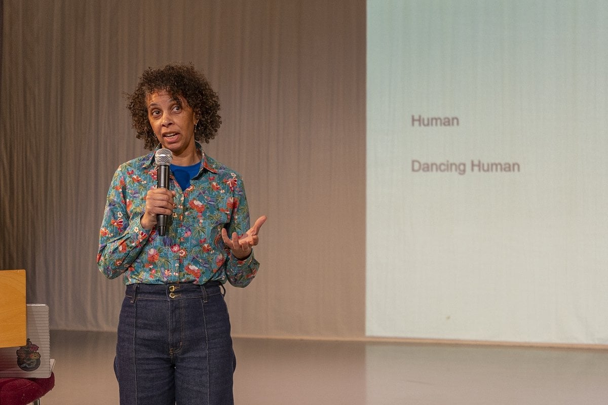 Dr Adesola Akinleye speaking at Centenary Insight Day our future c2026 The Royal Ballet School Dr Adesola Akinleye speaking at Centenary Insight Day - our future (c)2026 The Royal Ballet School
