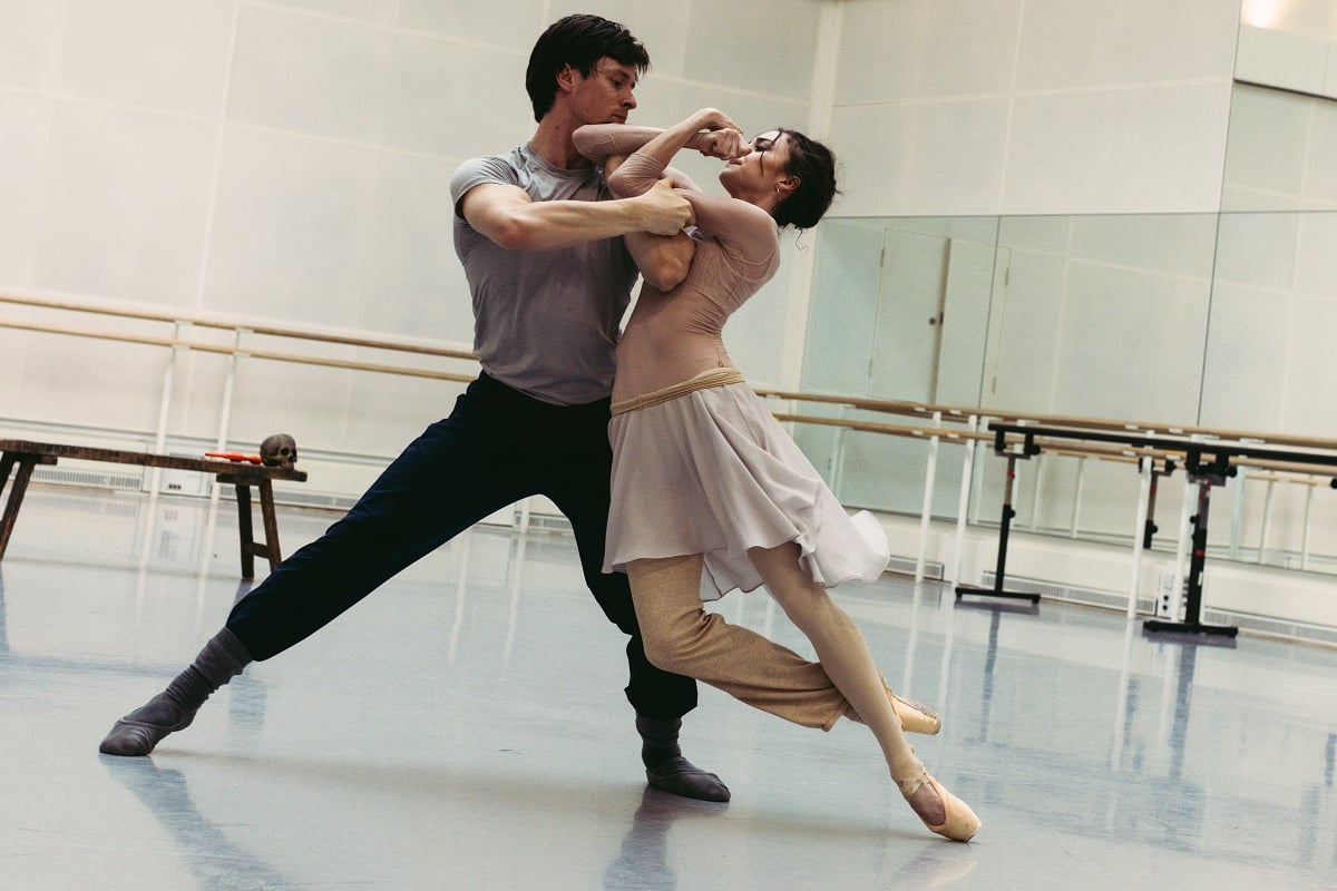 Calvin Richardson and Viola Pantuso in rehearsal for Mayerling ©2026 Melissa Schriek Calvin Richardson and Viola Pantuso in rehearsal for Mayerling ©2026 Melissa Schriek