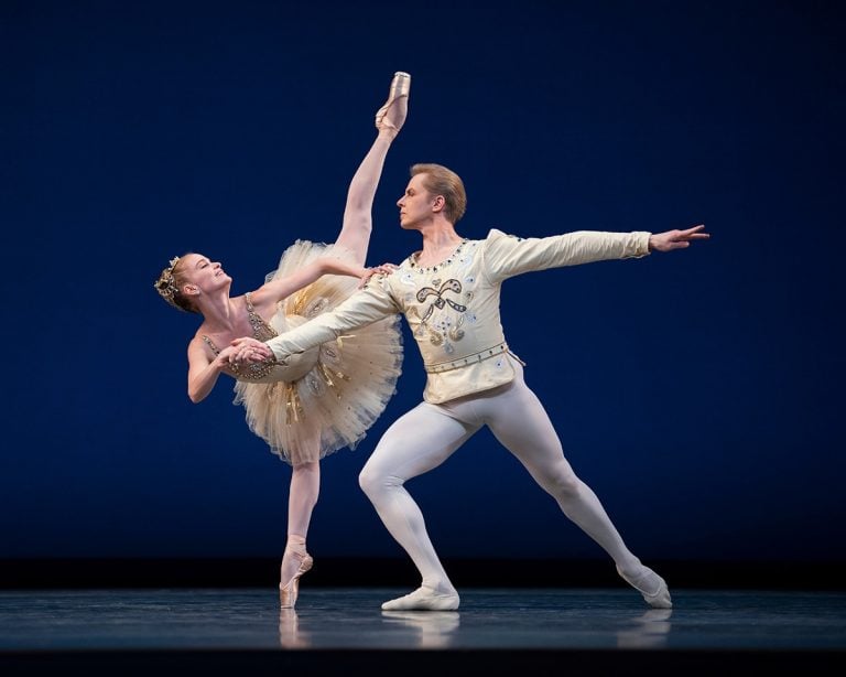 Sasha de Sola and Tiit Helimets in Diamonds Photo by Erik Tomasson