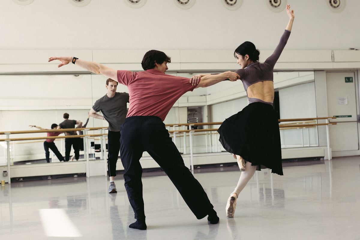 William Bracewell with Sae Maeda and Ed Watson in rehearsals for Mayerling photo by Melissa Schriek 2026 5N7A1314 kopie William Bracewell with Sae Maeda and Ed Watson in rehearsals for Mayerling, photo by Melissa Schriek 2026 - 5N7A1314 kopie