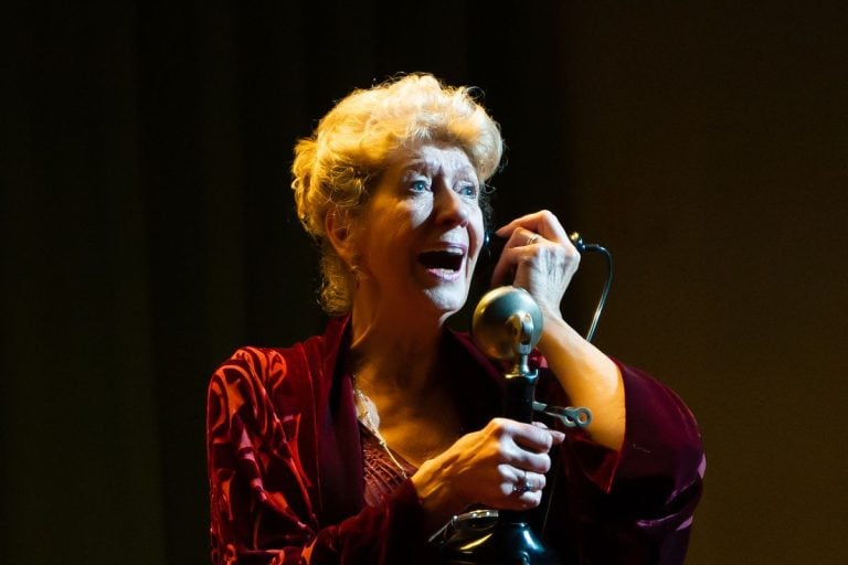 Felicity Lott in Poulenc's La voix humane, 2019 - photo by Graham Spicer - 2