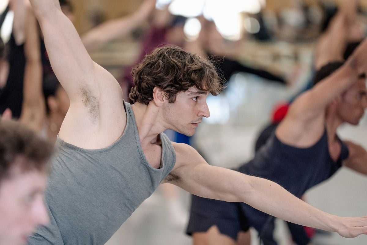 Giacomo Rovero in rehearsal for Leon and Lightfoots Salle de danse ©2026 RBO. Photographed by Andrej Uspenski Giacomo Rovero in rehearsal for León and Lightfoot’s Salle de danse ©2026 RBO. Photographed by Andrej Uspenski