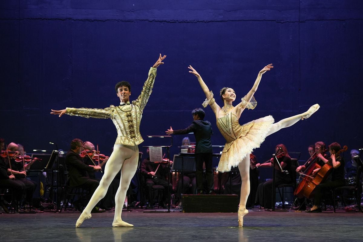 Anri Sugiura and Jacob Wheway Hughes in The Sleeping Beauty pas deux at Emerging Dancer 2026. Image by Isabella Turolla c English National Ballet dupe3 Anri Sugiura and Jacob Wheway Hughes in The Sleeping Beauty pas deux, at Emerging Dancer 2026. Image by Isabella Turolla (c) English National Ballet_dupe3