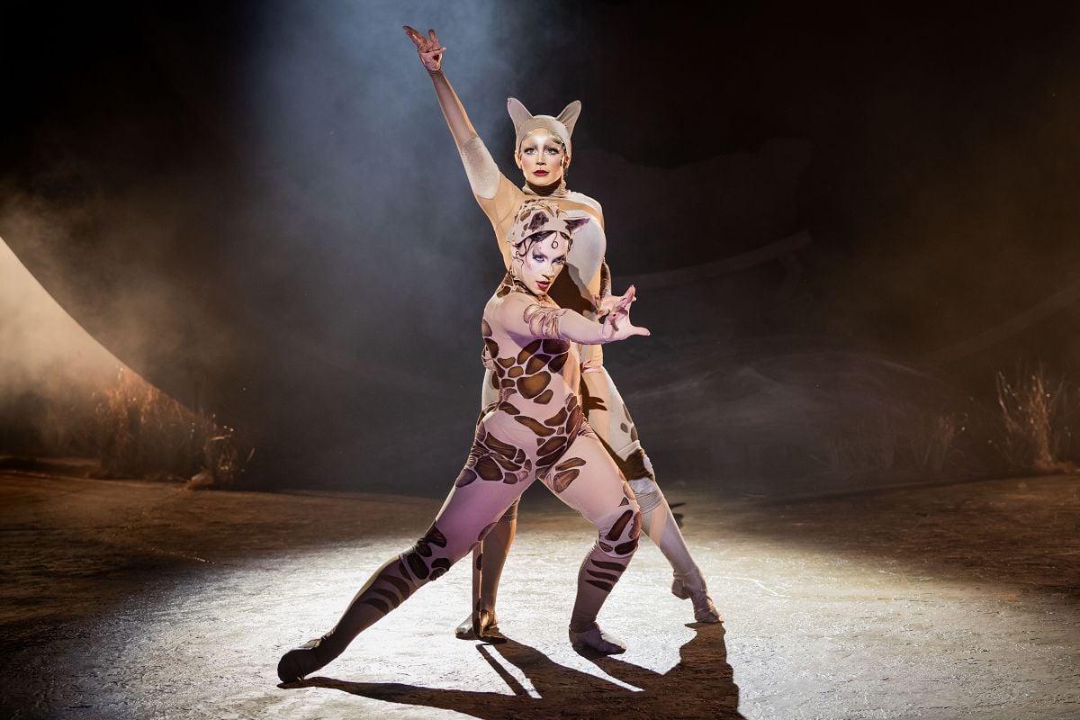 CATS. Millie OConnell Demeter and Katie Dunsden Bombalurina. Credit Mark Senior CATS. Millie O'Connell (Demeter) and Katie Dunsden (Bombalurina). Credit Mark Senior