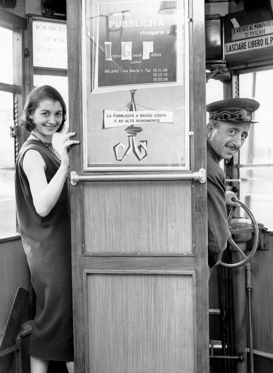 Carla Fracci with her father on the no.1 tram in Milan cBridgeman Images Carla Fracci with her father on the no.1 tram in Milan (c)Bridgeman Images