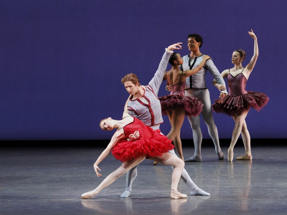 Emma Von Enck and Joseph Gordon in Tiler Peck’s Concerto for Two Pianos. Photo credit Erin Baiano_result