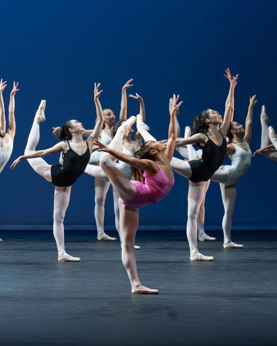 English National Ballet dancers performing Symphony in Three Movements by George Balanchine in Rhythm Riot (c) Photography by ASH 2
