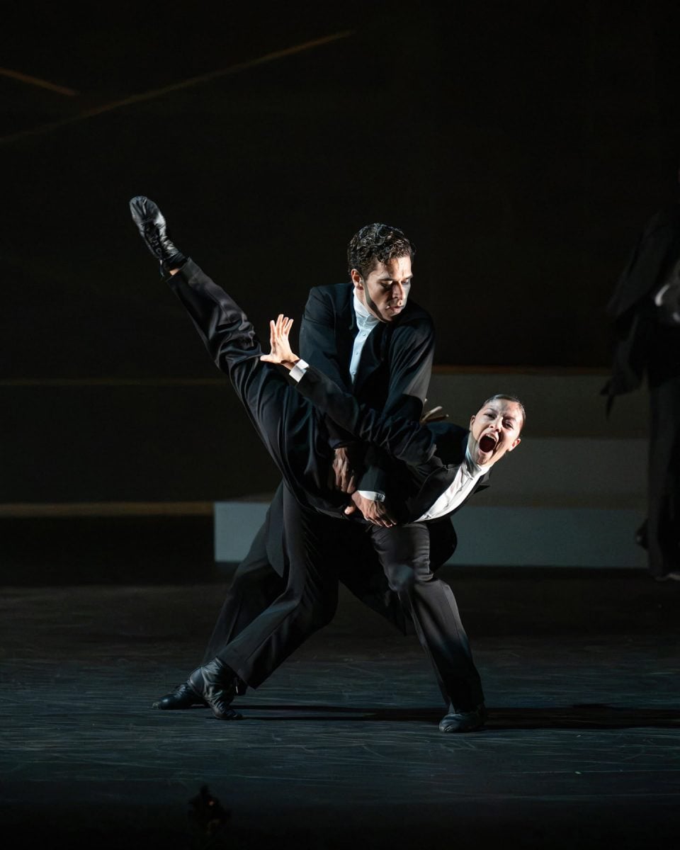 Gustavo Carvalho and Thalina Chapin performing Micaela Taylors Bow Out in English National Ballets Rhythm Riot (c) Photography by ASH