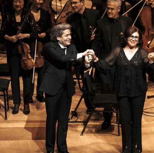 Gustavo Dudamel Gabriela Ortiz and the LA Phil. Photo courtesy of the artists Gustavo Dudamel, Gabriela Ortiz, and the LA Phil. Photo courtesy of the artists