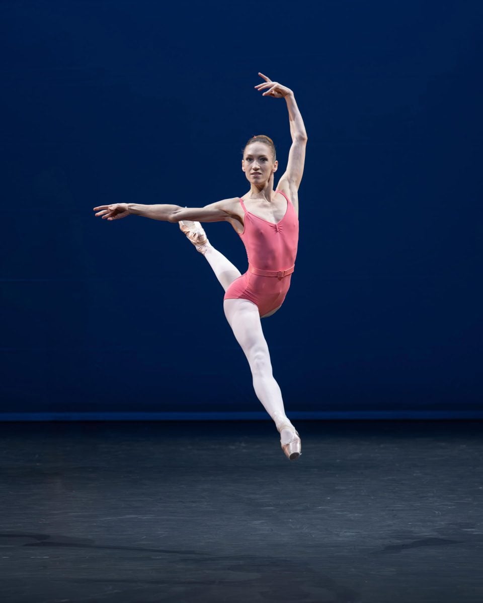 Ksenia Ovsyanick performing Symphony in Three Movements by George Balanchine in Rhythm Riot (c) Photography by ASH
