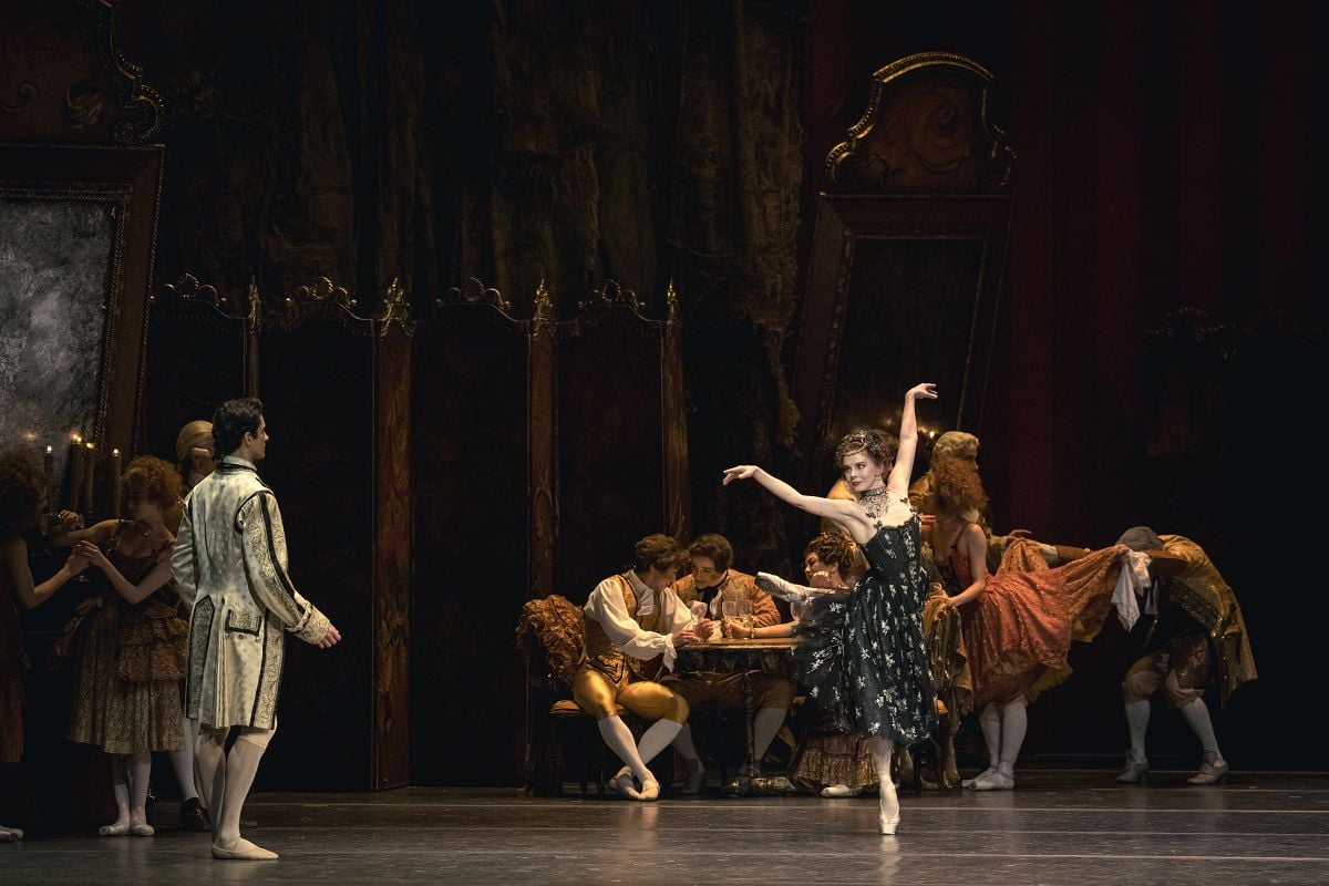 Natalia Osipova as Manon and Reece Clarke as Des Grieux in Kenneth MacMillans Manon The Royal Ballet ©2024 ROH. Photographed by Andrej Uspenski 1 Natalia Osipova as Manon and Reece Clarke as Des Grieux in Kenneth MacMillan's Manon, The Royal Ballet ©2024 ROH. Photographed by Andrej Uspenski (1)