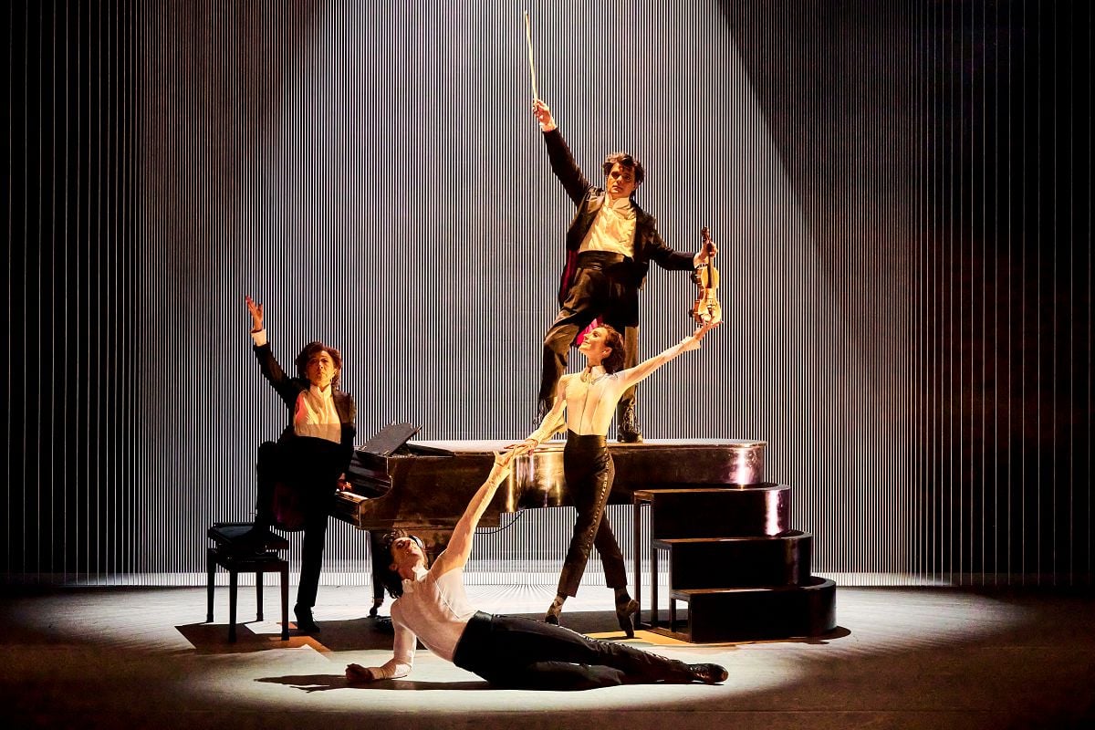 Pamela Tan Nicholson Vasko Vassilev Steven McRae and Sarah Lamb in The McRae Vassilev Project The Royal Ballet c2026 Max Miechowski Pamela Tan Nicholson, Vasko Vassilev, Steven McRae and Sarah Lamb in The McRae-Vassilev Project, The Royal Ballet (c)2026 Max Miechowski