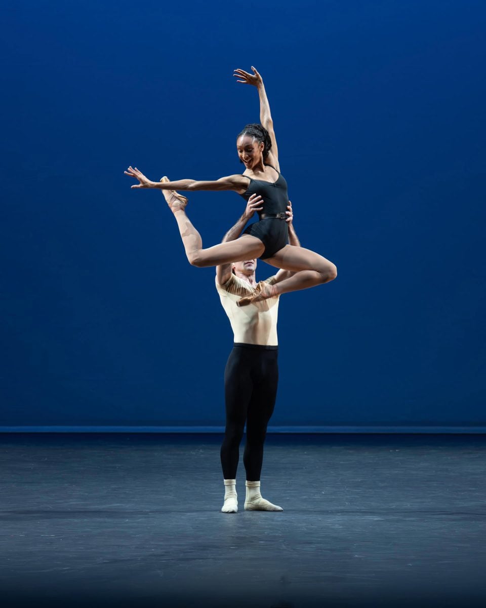 Taela Graff and Jose Maria Lorca Menchon performing Symphony in Three Movements by George Balanchine in Rhythm Riot (c) Photography by ASH