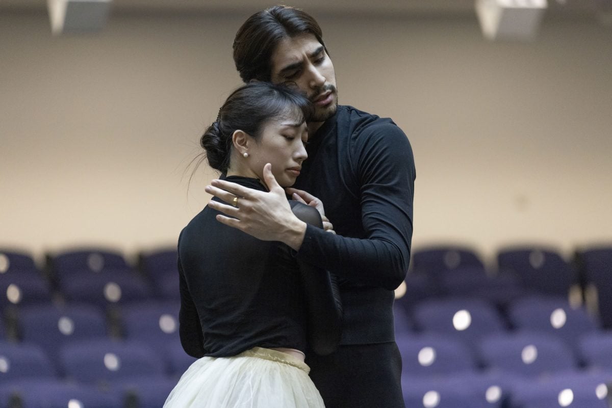 Akane Takada and Cesar Corrales in rehearsal for Giselle The Royal Ballet c2021 ROH. Photographed by Andrej Uspenski 1 Akane Takada and Cesar Corrales in rehearsal for Giselle, The Royal Ballet (c)2021 ROH. Photographed by Andrej Uspenski (1)
