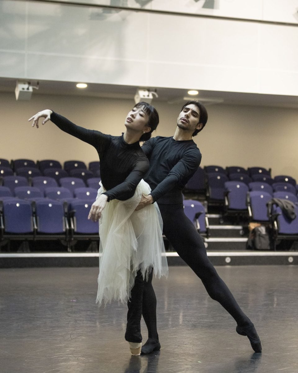 Akane Takada and Cesar Corrales in rehearsal for Giselle The Royal Ballet c2021 ROH. Photographed by Andrej Uspenski 2 Akane Takada and Cesar Corrales in rehearsal for Giselle, The Royal Ballet (c)2021 ROH. Photographed by Andrej Uspenski (2)