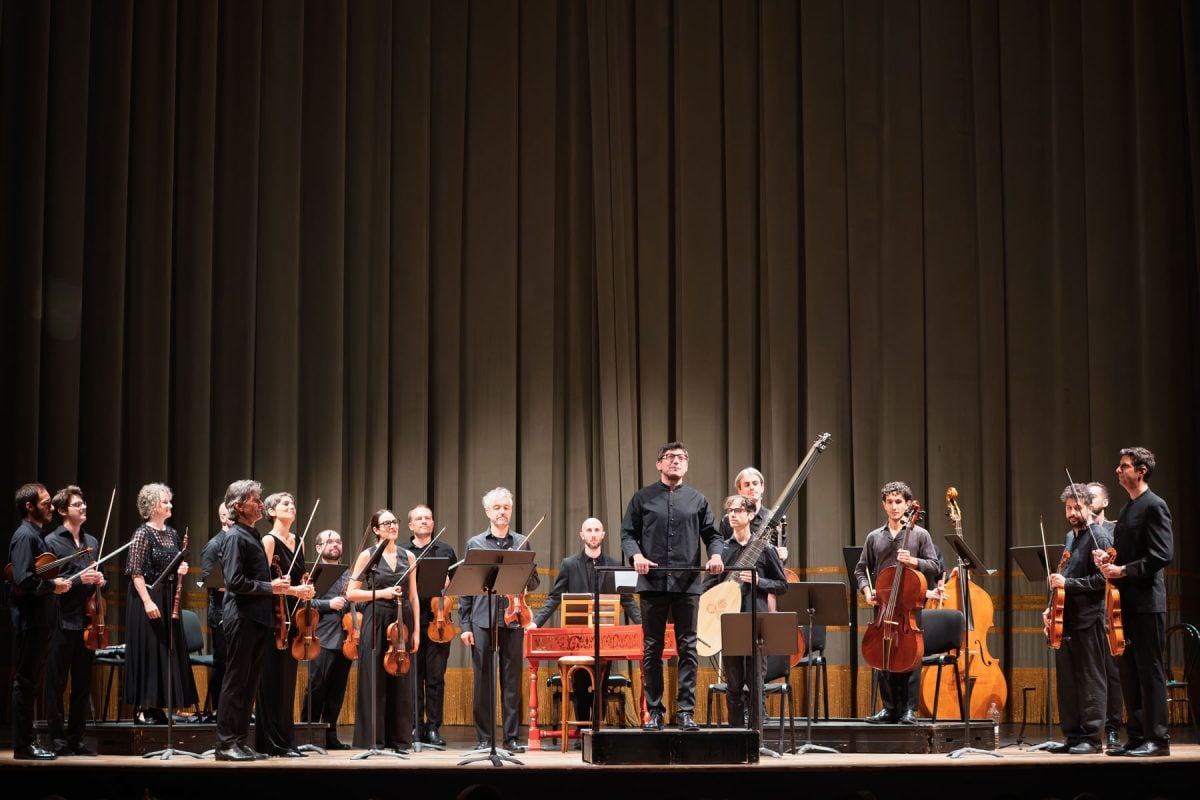 Carlo Vistoli with Giulio Prandi and the Orchestra Ghislieri - Teatro Fraschini 2026, photo Graham Spicer