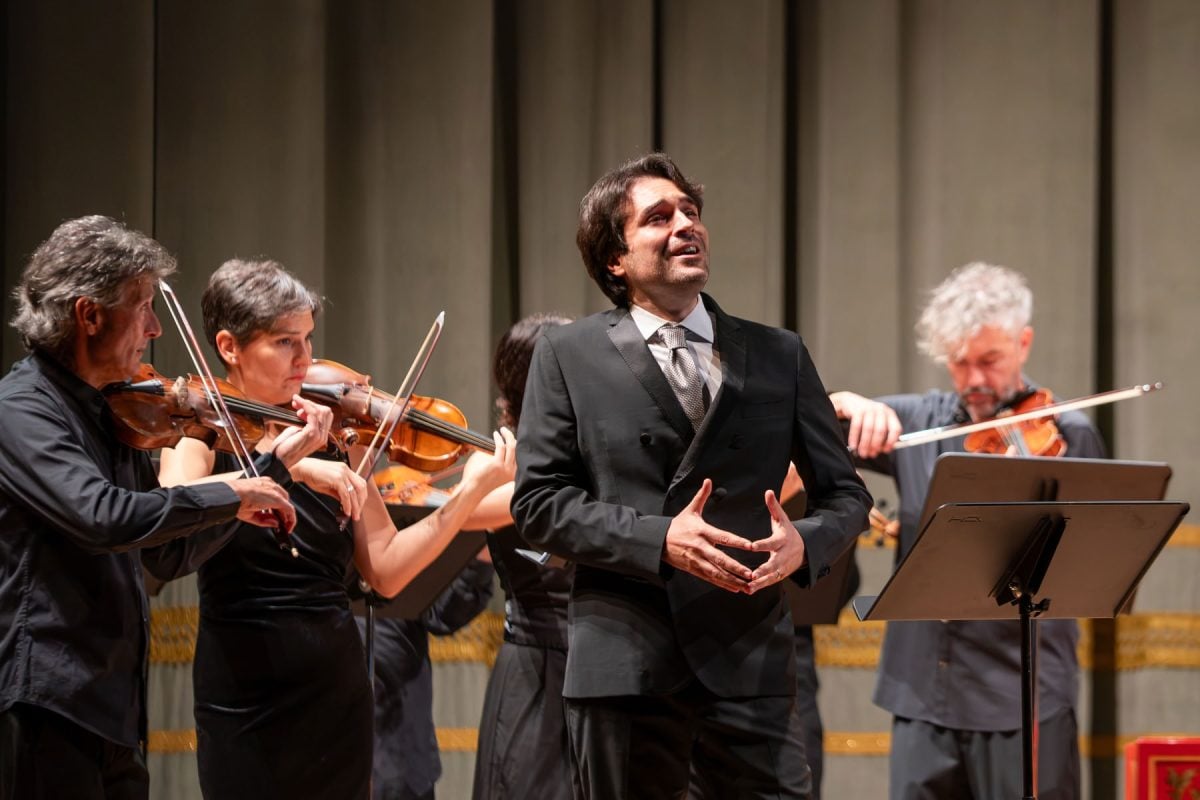 Carlo Vistoli with Giulio Prandi and the Orchestra Ghislieri - Teatro Fraschini 2026, photo Graham Spicer_4