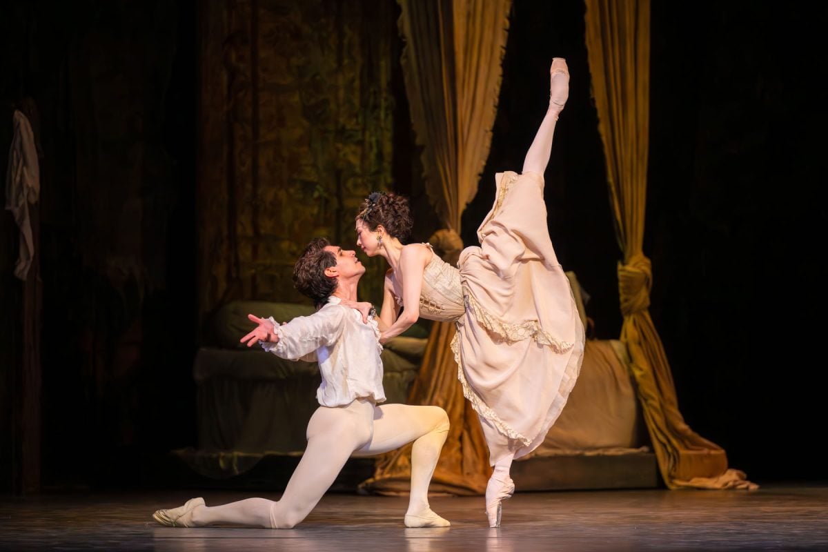 Cesar Corrales as Des Grieux and Akane Takada as Manon in Manon The Royal Ballet c2026 Mihaela Bodlovic Cesar Corrales as Des Grieux and Akane Takada as Manon in Manon, The Royal Ballet (c)2026 Mihaela Bodlovic