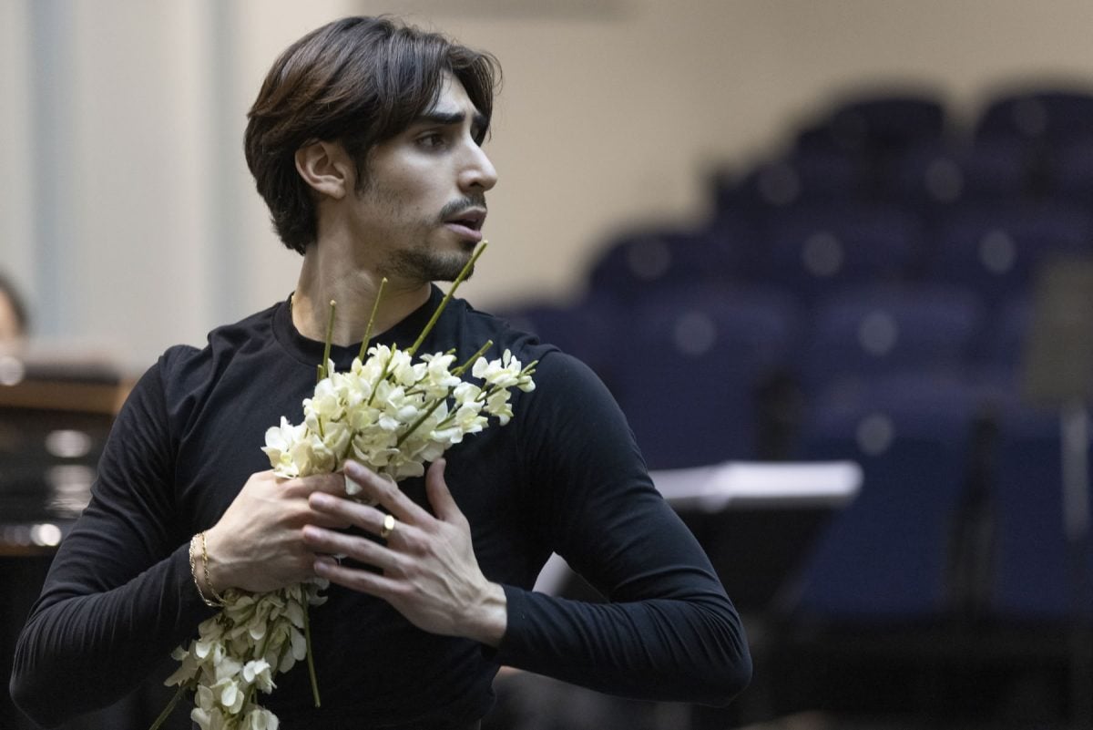 Cesar Corrales in rehearsal for Giselle The Royal Ballet c2021 ROH. Photographed by Andrej Uspenski Cesar Corrales in rehearsal for Giselle, The Royal Ballet (c)2021 ROH. Photographed by Andrej Uspenski