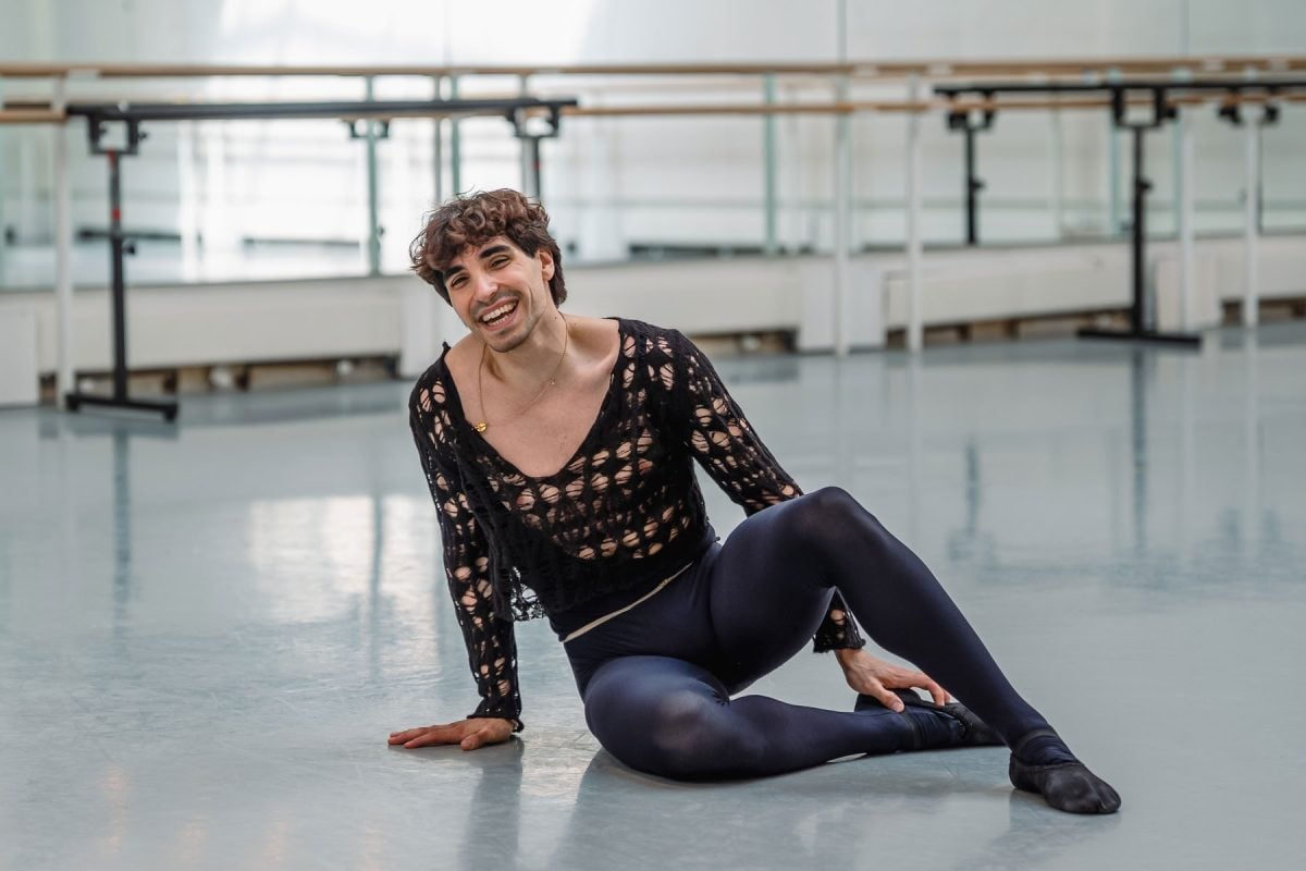 Cesar Corrales in rehearsal for Manon The Royal Ballet c2026 RBO. Photographed by Andrej Uspenski Cesar Corrales in rehearsal for Manon, The Royal Ballet (c)2026 RBO. Photographed by Andrej Uspenski