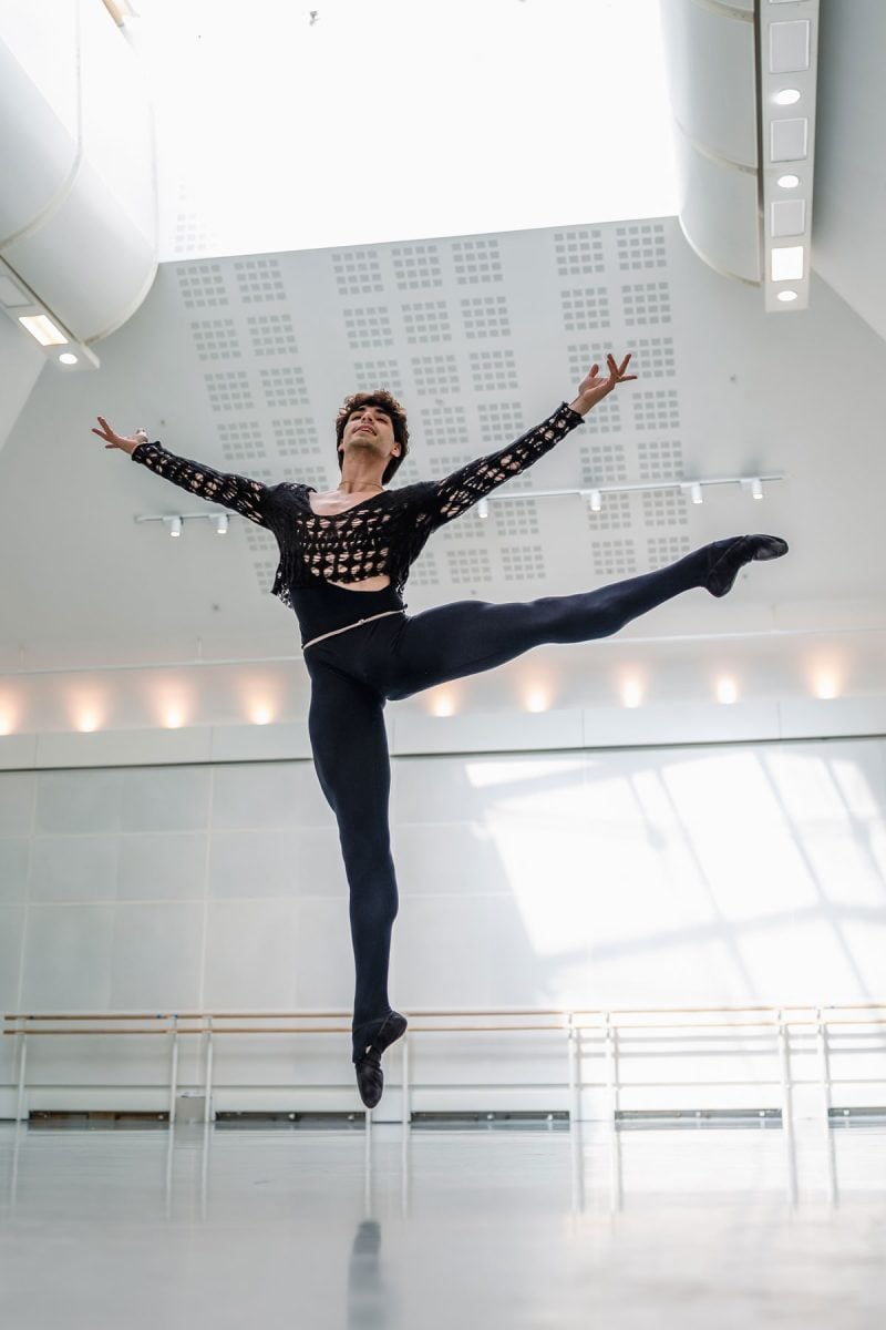 Cesar Corrales in rehearsal for Manon The Royal Ballet c2026 RBO. Photographed by Andrej Uspenski 4 Cesar Corrales in rehearsal for Manon, The Royal Ballet (c)2026 RBO. Photographed by Andrej Uspenski (4)