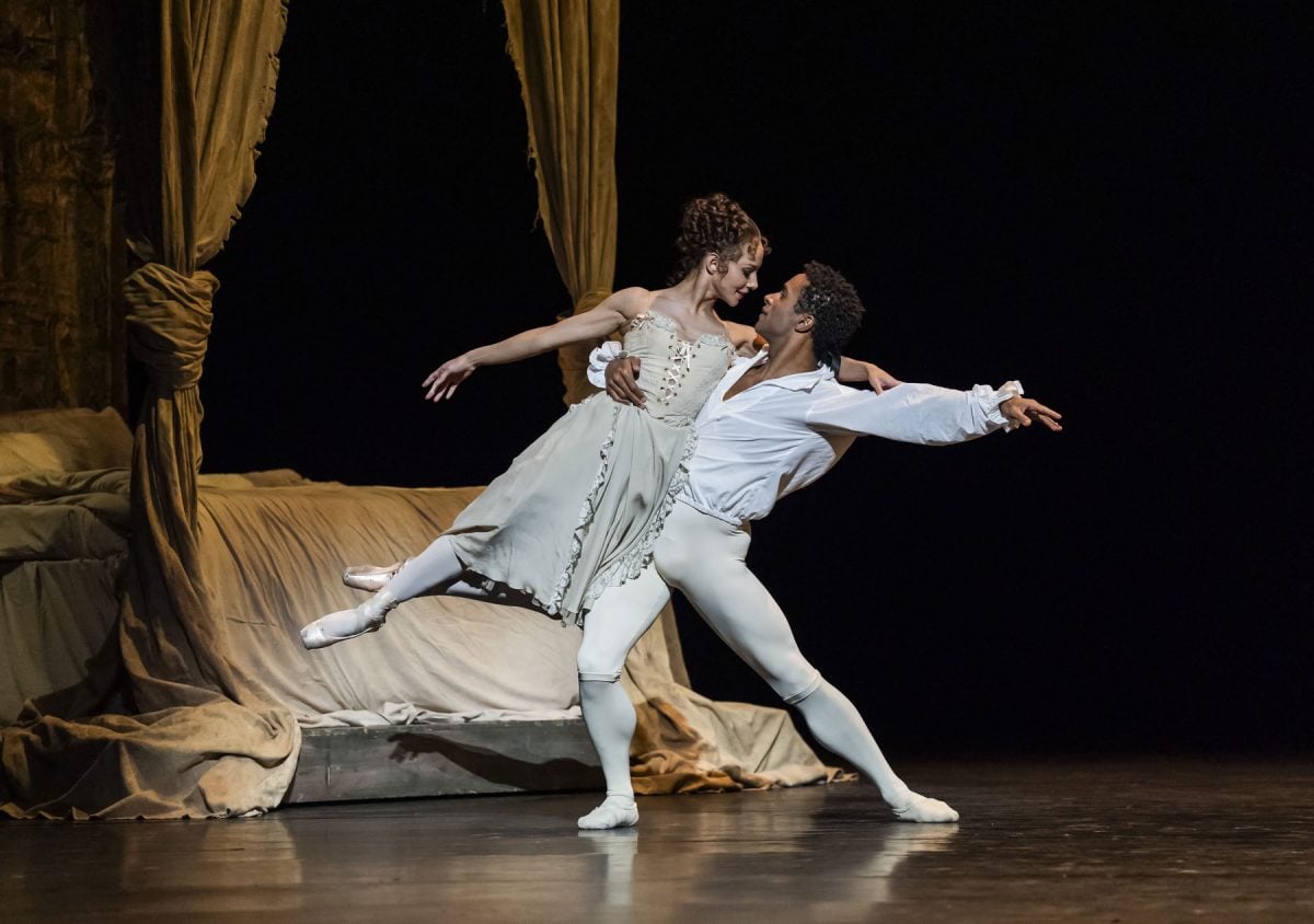Francesca Hayward as Manon and Marcelino Sambe as Des Grieux in Manon as part of A Centenary Celebration The Royal Ballet ©2026 Tristram Kenton Francesca Hayward as Manon and Marcelino Sambé as Des Grieux in Manon as part of A Centenary Celebration, The Royal Ballet ©2026 Tristram Kenton