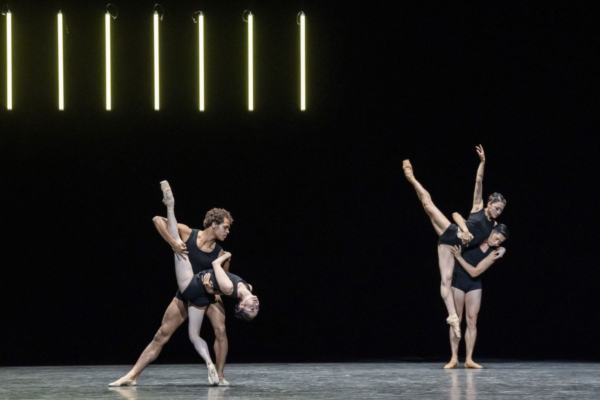 Joseph Sissens Miki Mizutani Sae Maeda and Tzu Chao Chou in Wayne McGregors Nimbus as part of A Centenary Celebration The Royal Ballet ©2026 Tristram Kenton Joseph Sissens, Miki Mizutani, Sae Maeda and Tzu-Chao Chou in Wayne McGregor’s Nimbus as part of A Centenary Celebration, The Royal Ballet ©2026 Tristram Kenton
