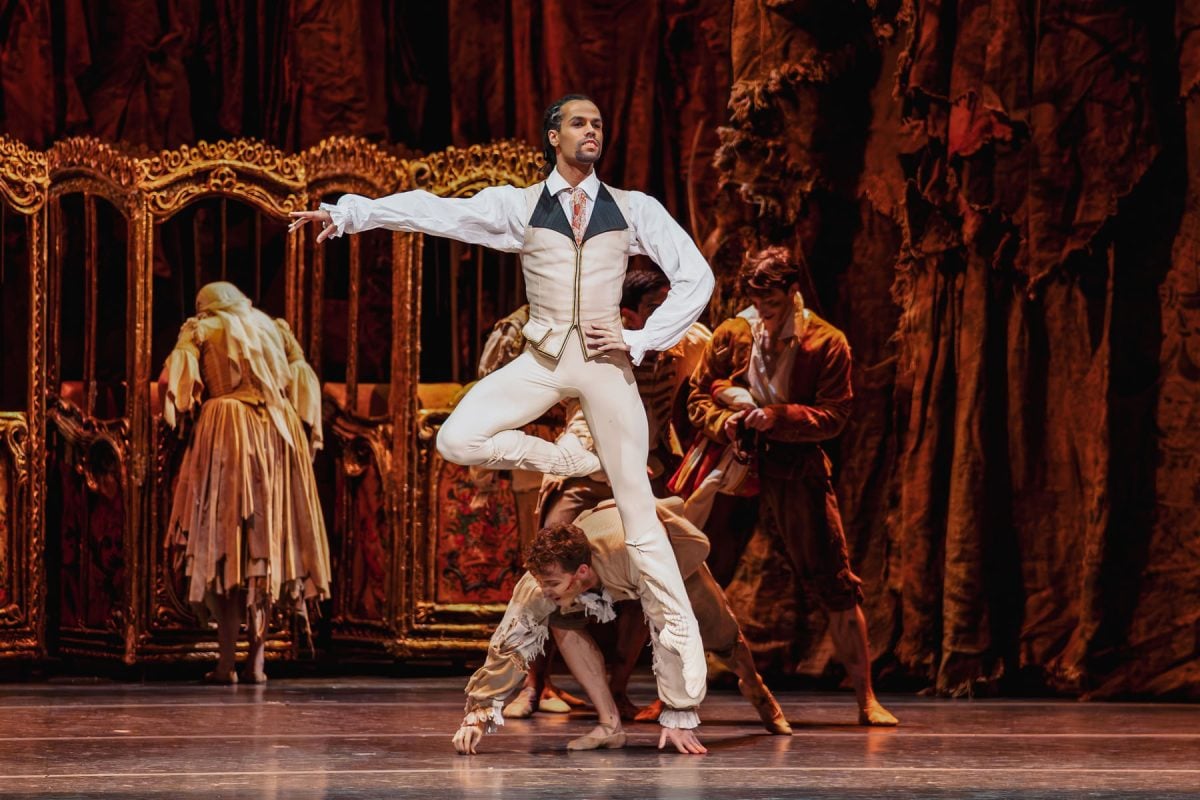 Joseph Sissens as Lescaut in Manon The Royal Ballet c2024 RBO. Photographed by Andrej Uspenski Joseph Sissens as Lescaut in Manon, The Royal Ballet (c)2024 RBO. Photographed by Andrej Uspenski