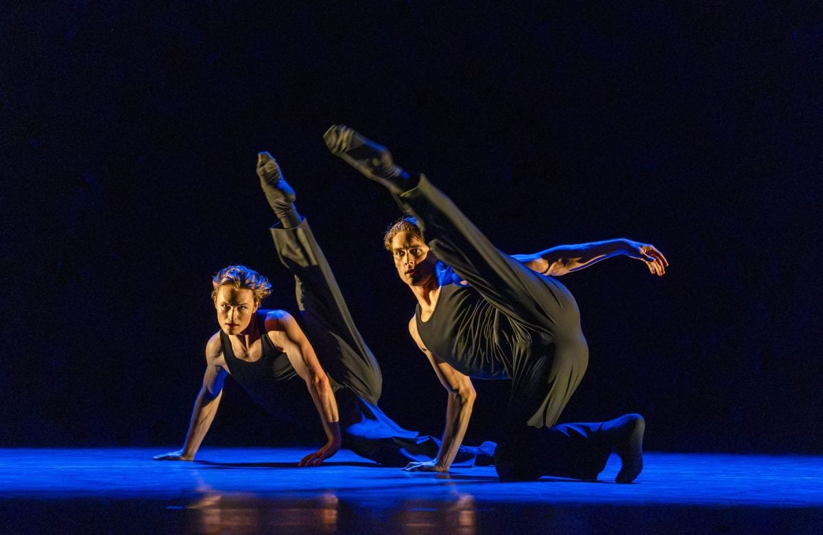 Liam Boswell and Lukas B. Braendsrod in Joshua Junkers Unforgettable as part of A Centenary Celebration The Royal Ballet ©2026 Tristram Kenton Liam Boswell and Lukas B. Brændsrød in Joshua Junker’s Unforgettable as part of A Centenary Celebration, The Royal Ballet ©2026 Tristram Kenton